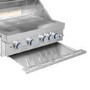 Monster Grill 4 Burner Built-In Gas BBQ - Stainless Steel 