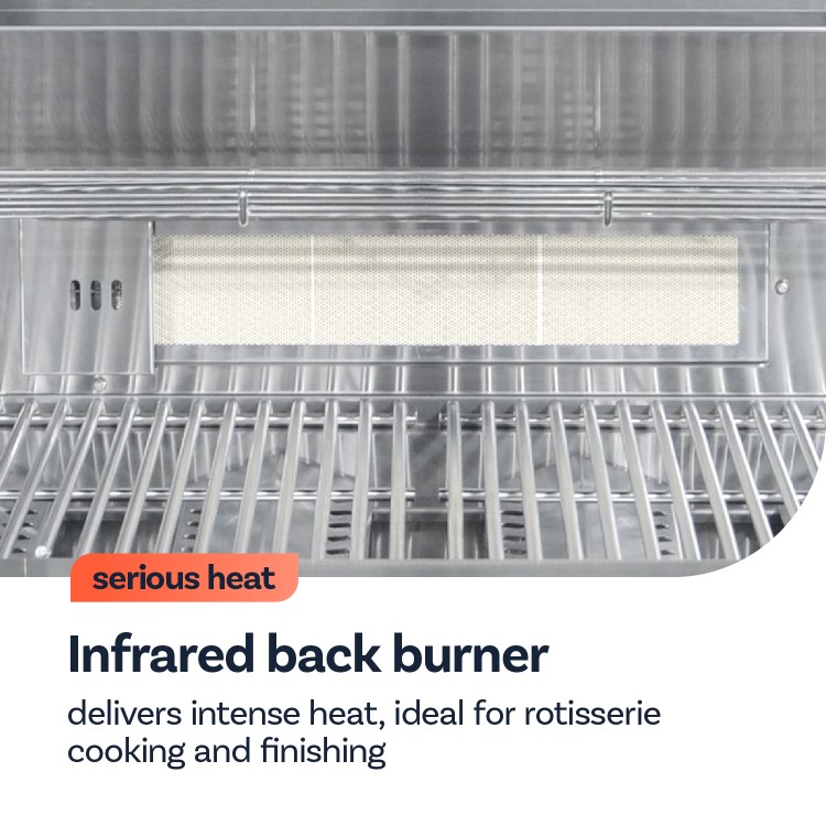 Monster Grill 4 Burner Built-In Gas BBQ - Stainless Steel 