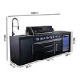 Refurbished Monster Grill - Eclipse Ultimate Outdoor Kitchen - 6 Burner Gas BBQ Grill with Fridge Sink with Sintered Stone Worktops