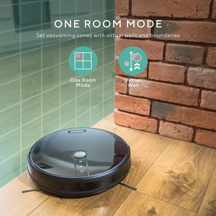 MH11 Maxcom 1800Pa Robot Vacuum Cleaner with Intelligent Floor Carpet Sweeping and Mopping