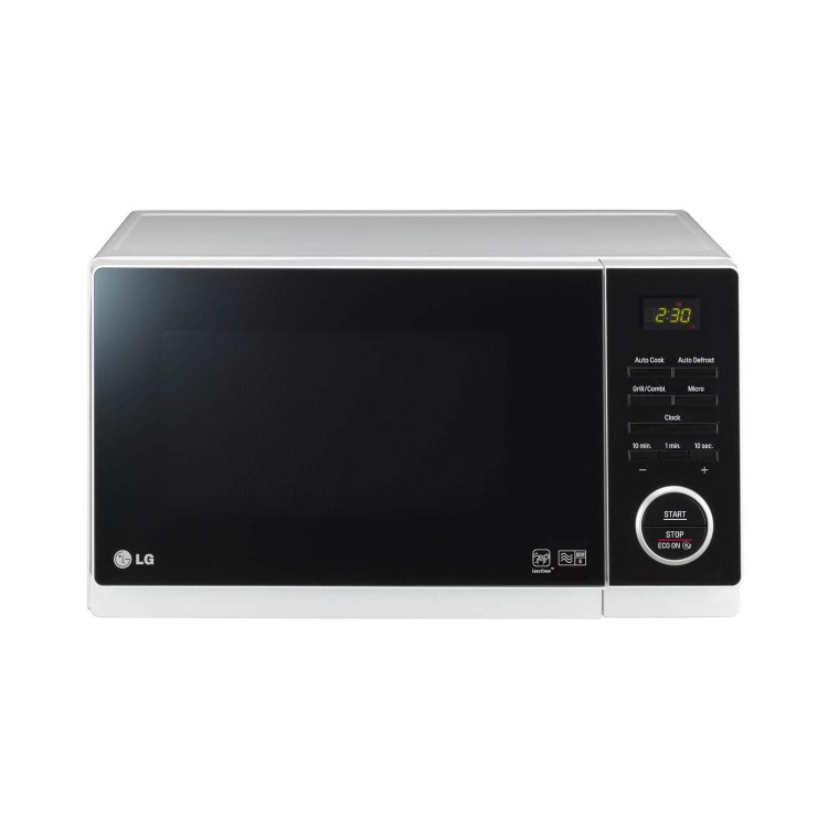 LG MH6353H 23L 800W Freestanding Microwave With Grill & iWave Silver & Black