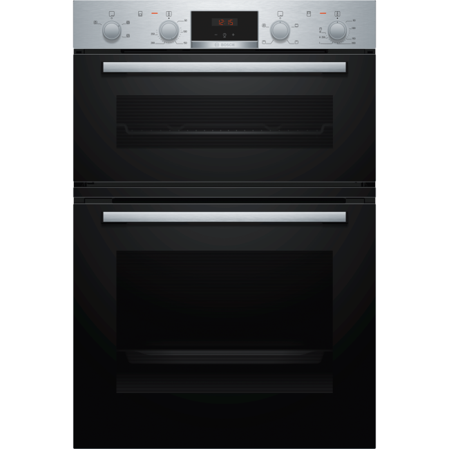 Refurbished Bosch Serie 2 Electric Built-in Double Oven - Stainless Steel