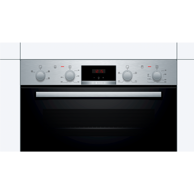 Refurbished Bosch MHA133BR0B 60cm Double Built In Electric Oven Stainless Steel