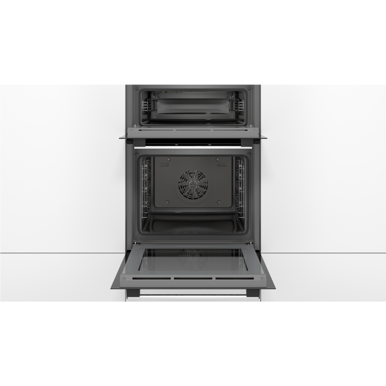 Refurbished Bosch MHA133BR0B 60cm Double Built In Electric Oven Stainless Steel