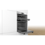 GRADE A2 - Bosch MHA133BR0B Serie 2 Electric Built-in Double Oven - Stainless Steel