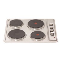 Matrix MHE001SS 60cm Solid Plate Electric Hob - Stainless Steel