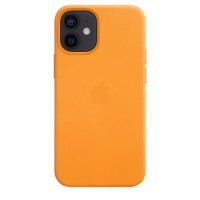 Apple iPhone 12 Mini Leather Case with MagSafe - California Poppy Apple iPhone 12 Mini Leather Case with MagSafe - California Poppy