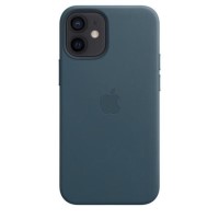 Apple iPhone 12 Mini Leather Case with MagSafe - Baltic Blue Apple iPhone 12 Mini Leather Case with MagSafe - Baltic Blue