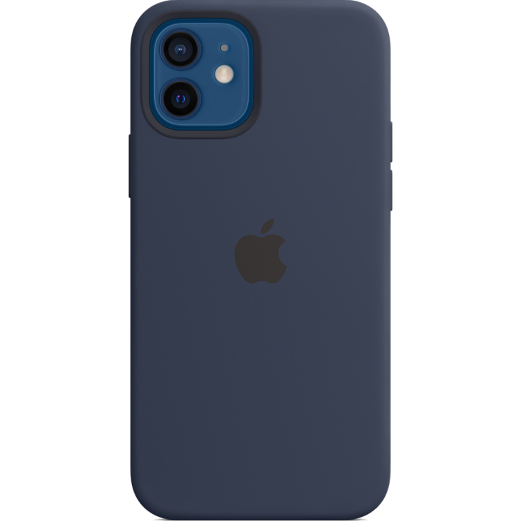 Apple iPhone 12/12 Pro Silicone Case with MagSafe - Deep Navy