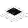 Matrix MHN100FR 60cm Wide Plug In Touch Control Four Burner Induction Hob - Black