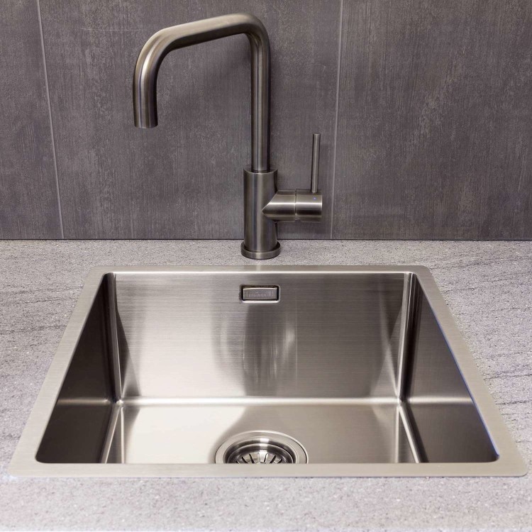 Reginox Miami Single Bowl Stainless Steel Gunmetal Kitchen Sink