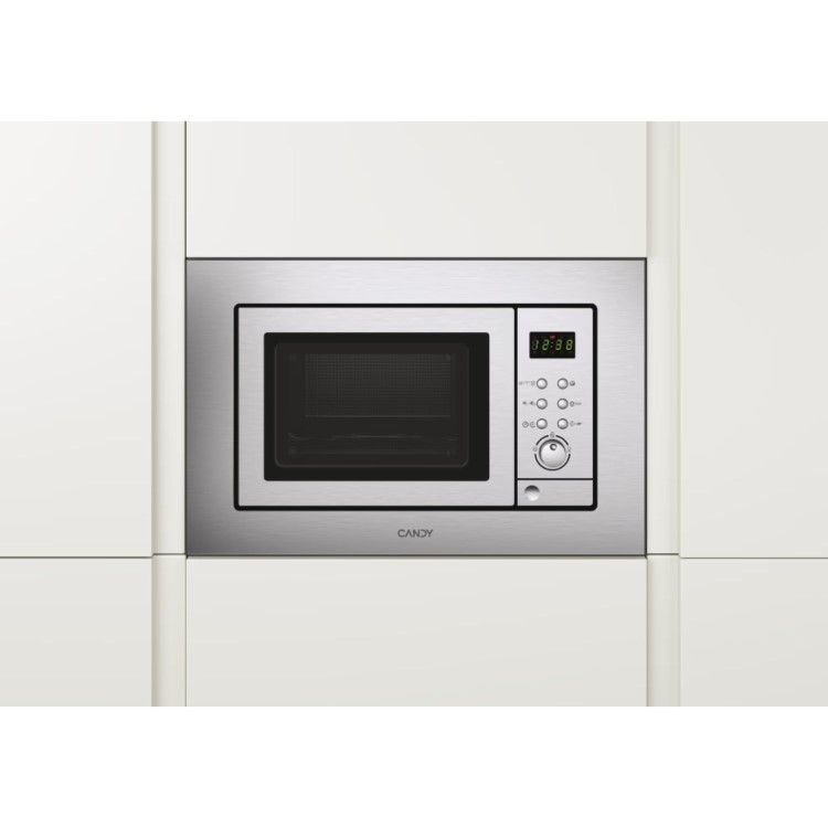 Candy Built-In 800W Microwave with Grill - Stainless Steel