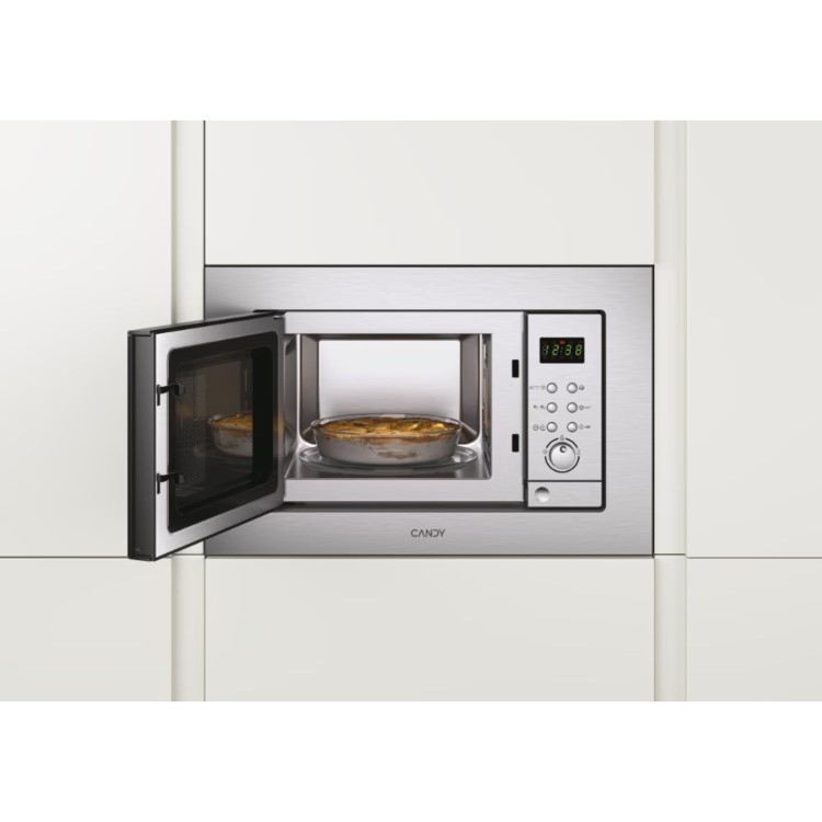 Candy Built-In 800W Microwave with Grill - Stainless Steel