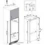 Montpellier MIFF7300F 70/30 Frost Free Integrated Fridge Freezer - White
