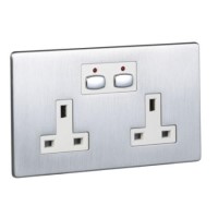 Energenie MiHome Style - Double Socket - steel