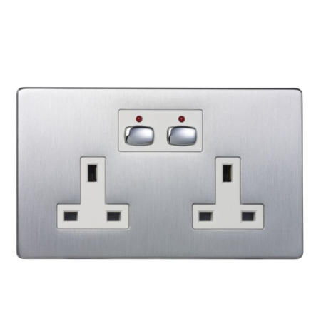 Energenie MiHome Style - Double Socket - steel