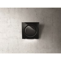 Elica MINI-IO-BLK Mini iO Angled 55cm Chimney Cooker Hood Black Glass