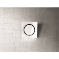 Elica MINI-IO-WH Mini iO Angled 55cm Chimney Cooker Hood White Glass