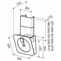 Elica KIT0010519 Mini Halcyon Short Chimney Kit
