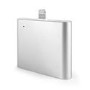 Plug & Go Wire-Free Mini Power Bank With Built In Lightning Connector 1000mAh Silver 