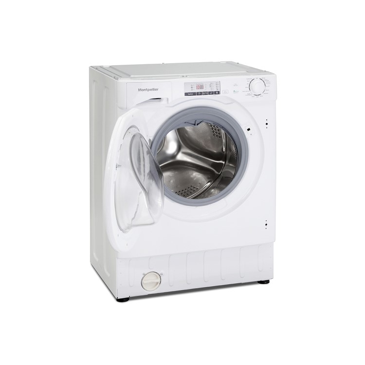 GRADE A3 - Montpellier MWBI8014 8kg 1400rpm Integrated Washing Machine - White