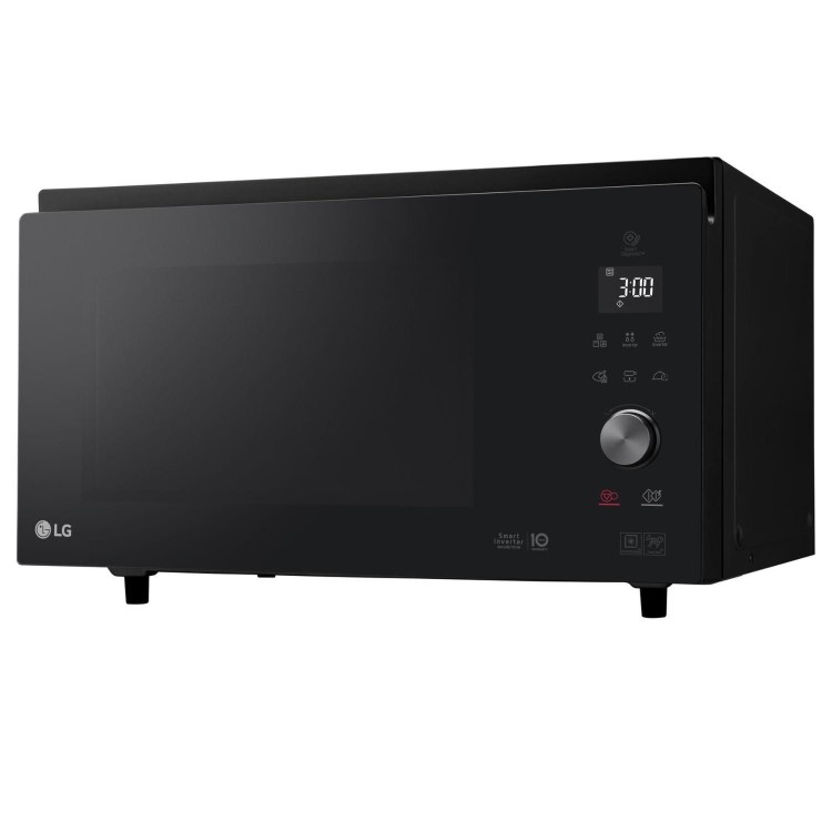 LG MJ3965BPS 39L 1100W Convection Microwave Oven with Touch Control Panel - Black