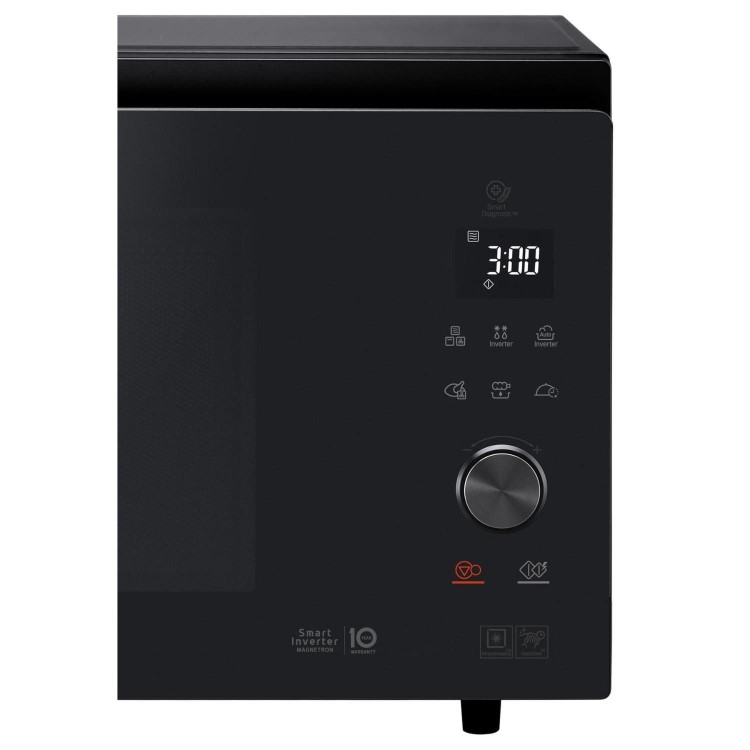 LG MJ3965BPS 39L 1100W Convection Microwave Oven with Touch Control Panel - Black