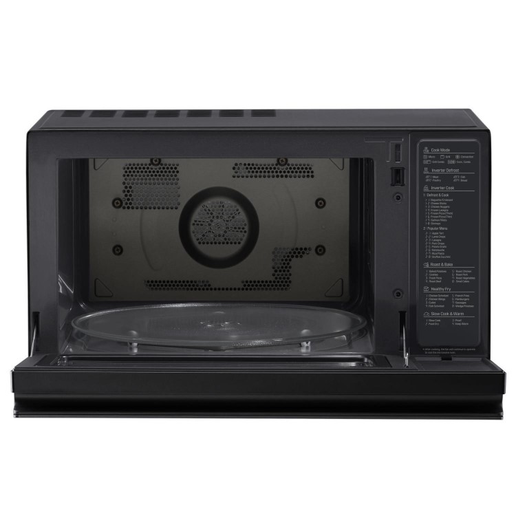 LG MJ3965BPS 39L 1100W Convection Microwave Oven with Touch Control Panel - Black