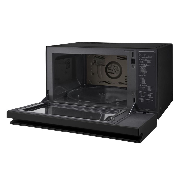 LG MJ3965BPS 39L 1100W Convection Microwave Oven with Touch Control Panel - Black