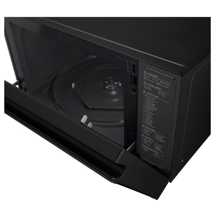 LG MJ3965BPS 39L 1100W Convection Microwave Oven with Touch Control Panel - Black
