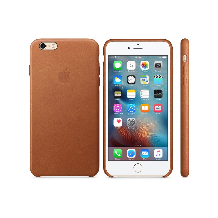 Apple iPhone 6 Plus/iPhone 6s Plus Leather Case - Saddle Brown