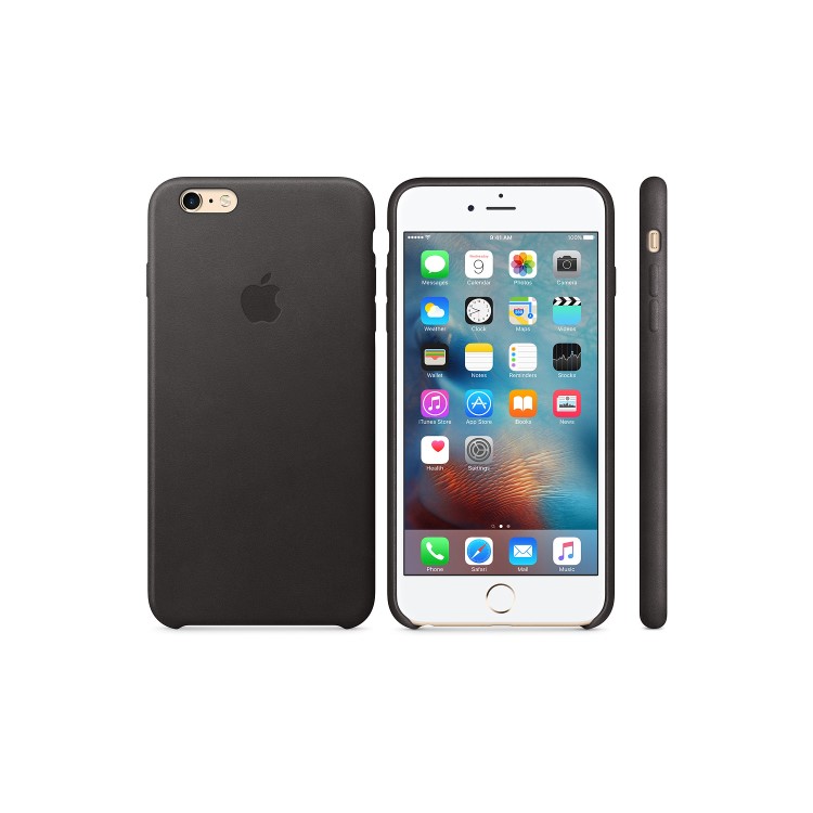 Apple iPhone 6 Plus / 6s Plus Leather Case - Black