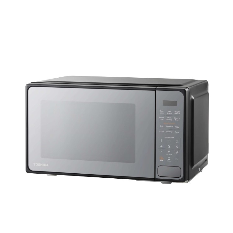 Toshiba MM2-EM20PF 20 Litres Microwave Oven - Mirror Finish Black