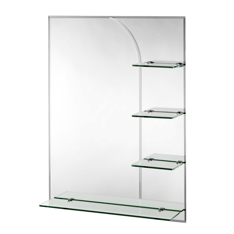 Croydex Bampton Bathroom Mirror with Shelf - 600 x 800mm