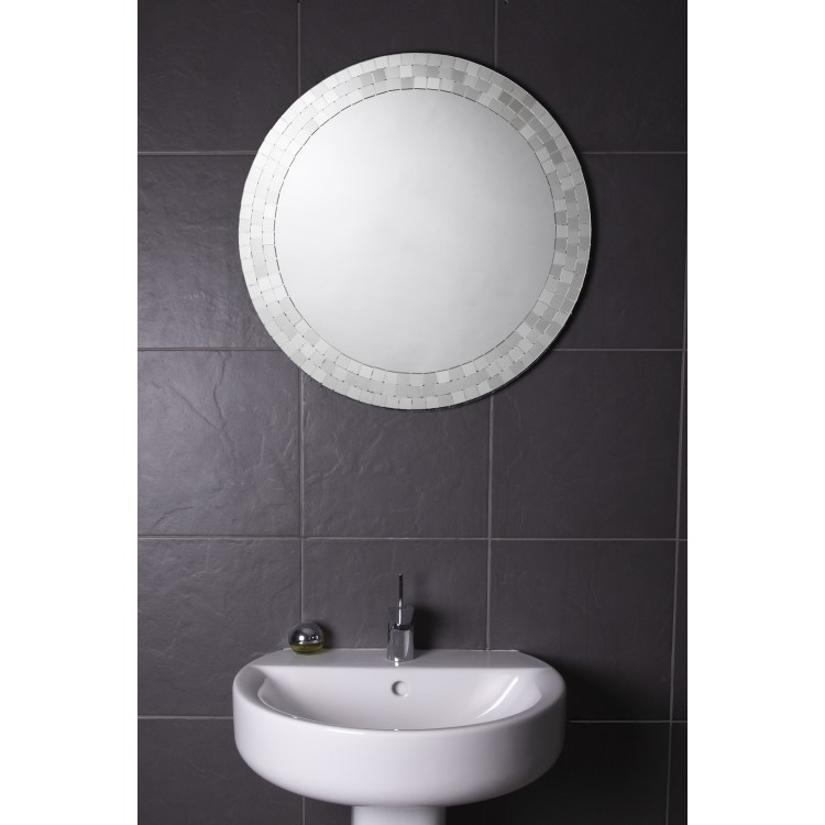 Croydex Meadley Hang N Lock Bathroom Mirror - 600 x 600mm