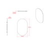 Oval Hang N Lock Bathroom Mirror 400 x 650mm  - Croydex