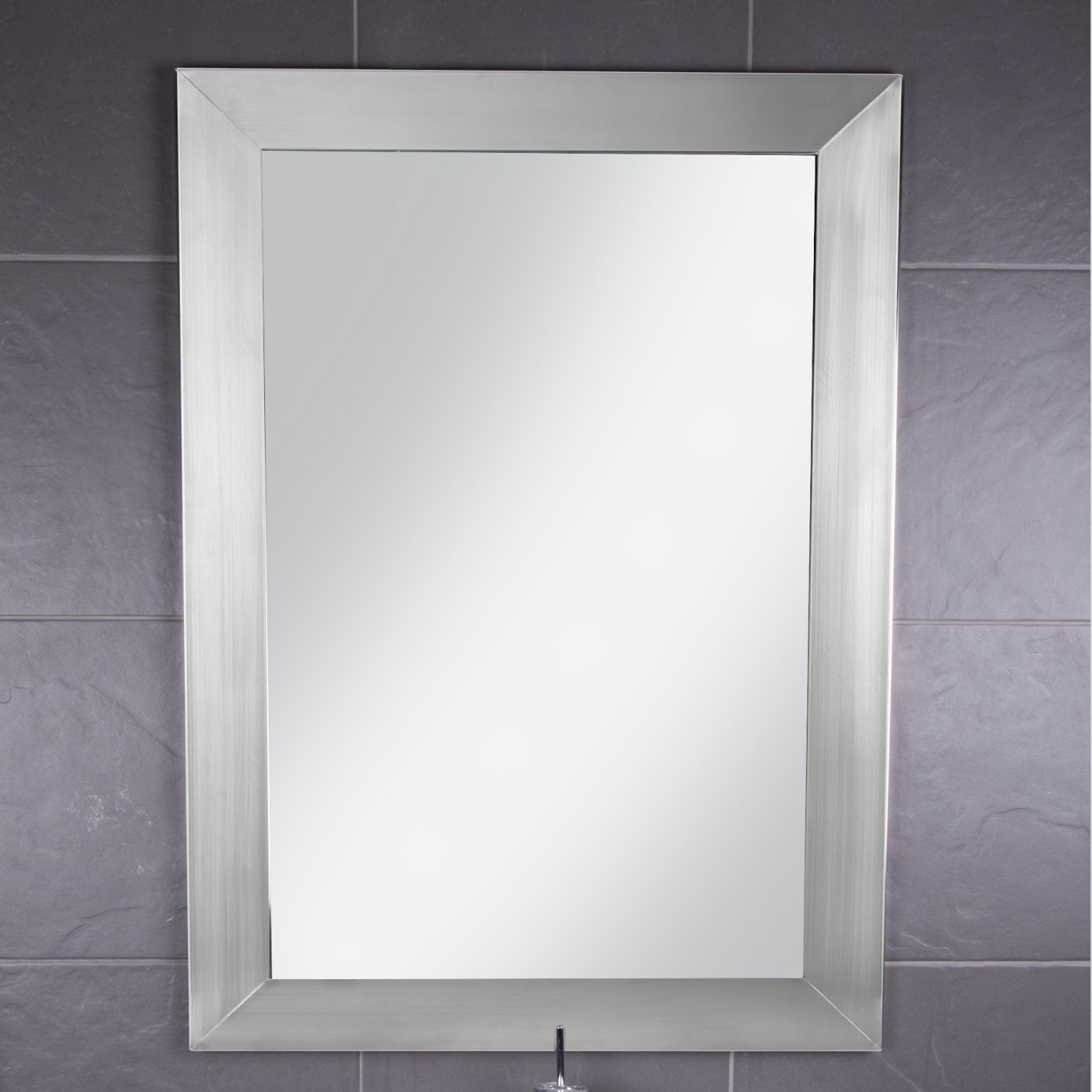 Rectangular Hang N Lock Bathroom Mirror 610 x 920mm - Croydex