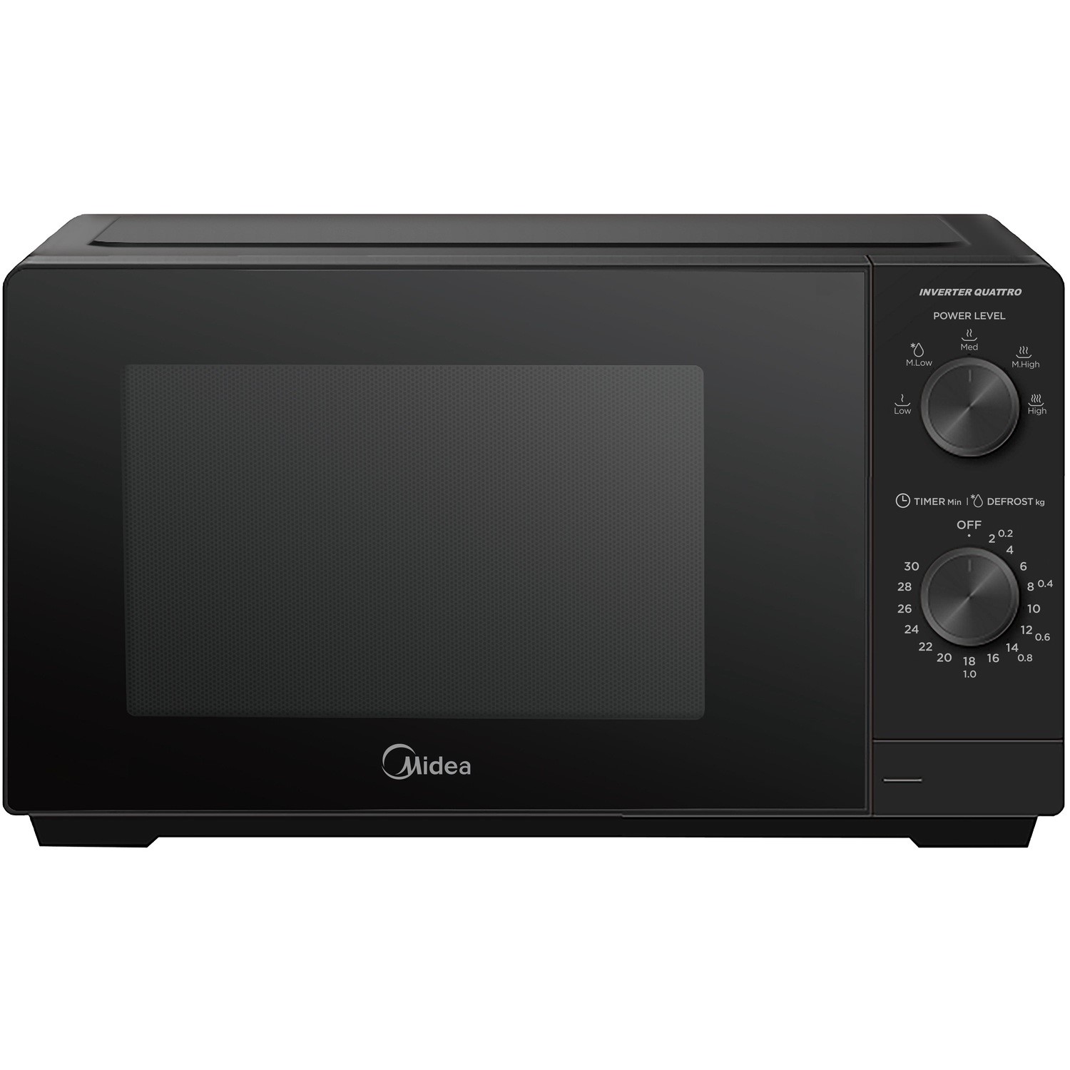 Image of Midea MMOP01MZ-BK 20L Freestanding Solo Microwave Oven  700W  Black MMOP01MZ-BK Black