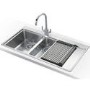 Franke MMX651R Mythos 1.5 Bowl SilkSteel Sink with Right Hand Drainer