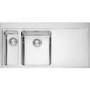Franke MMX661R Mythos 1.5 Bowl SilkSteel Sink with Right Hand Drainer