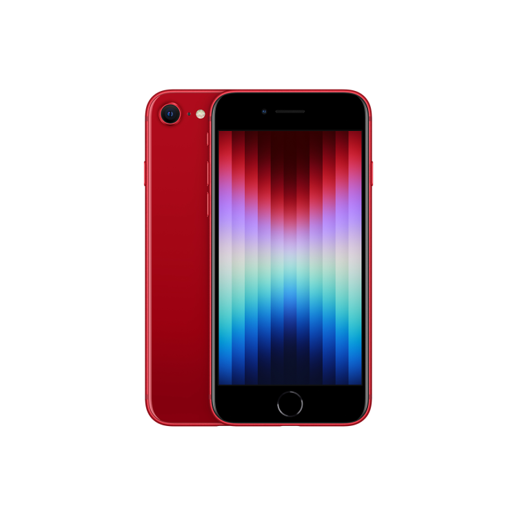 Refurbished Apple iPhone SE 3rd Gen 64GB 5G SIM Free Smartphone - Red