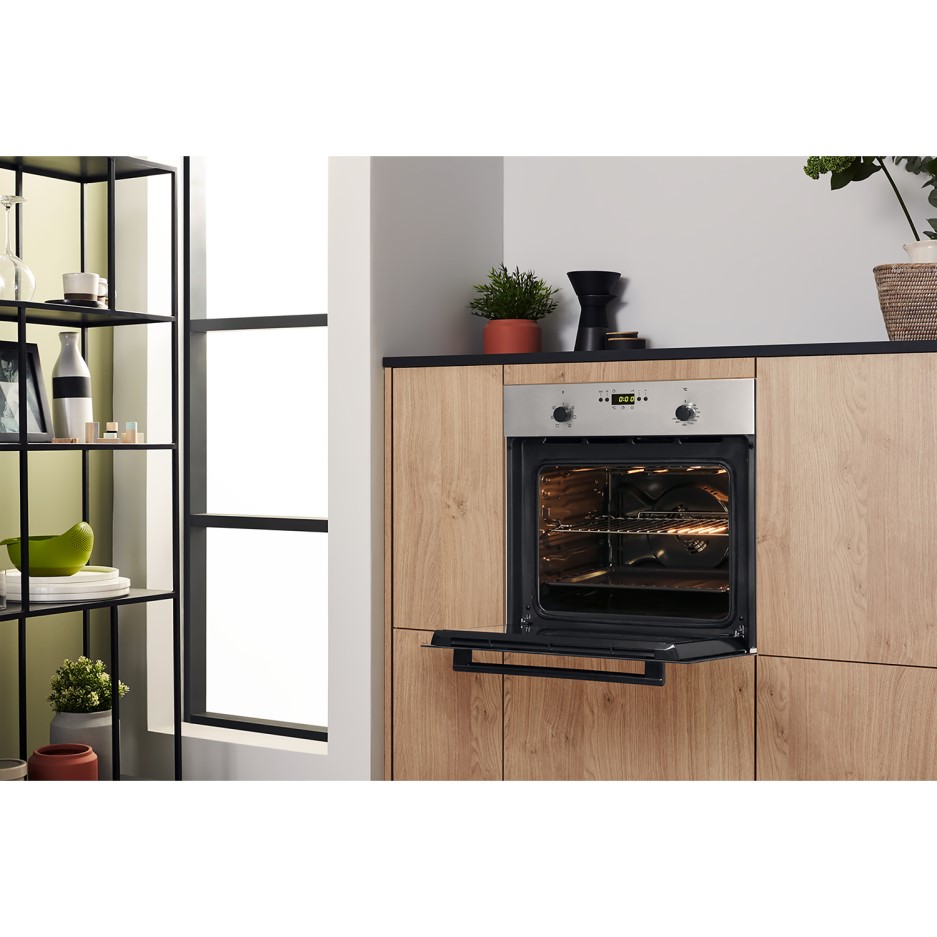 Hotpoint MMY50IX 56L Built in Single Electric Oven Stainless Steel