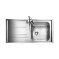 GRADE A1 - Rangemaster MN10101R Manhattan 1010x515 1.0 Bowl RHD Stainless Steel Sink