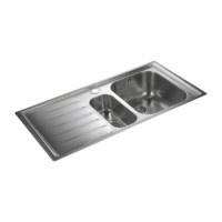 Rangemaster MN10102L Manhattan 1010x515 1.5 Bowl LHD Stainless Steel Sink