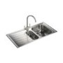 Rangemaster MN10102L Manhattan 1010x515 1.5 Bowl LHD Stainless Steel Sink