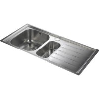 Rangemaster Manhattan 1010x515 1.5 Bowl RHD Stainless Steel Sink