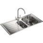 Rangemaster Manhattan 1010x515 1.5 Bowl RHD Stainless Steel Sink