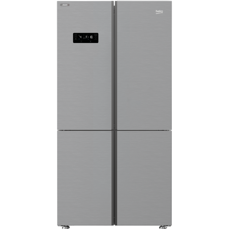 Beko 572 Litre 4 Door American Fridge Freezer - Stainless Steel
