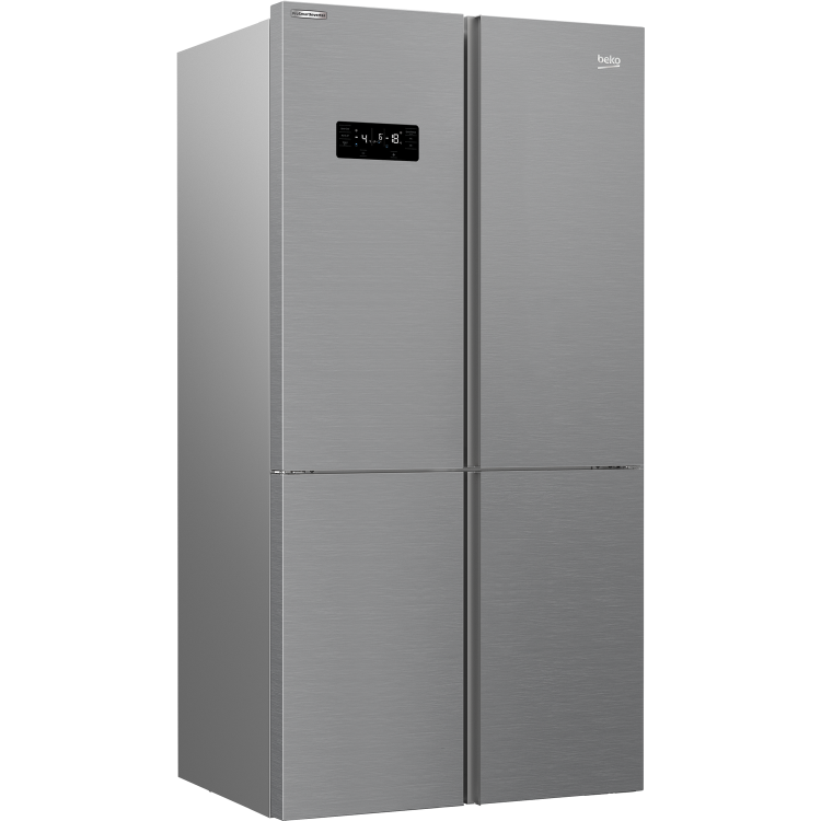 Beko 572 Litre 4 Door American Fridge Freezer - Stainless Steel