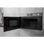 Refurbished Hotpoint MN314IXH Built In 22L with Grill 750W Microwave Stainless Steel